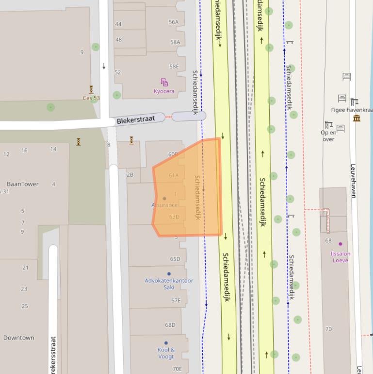 Kaart van postcodegebied 3011EH.