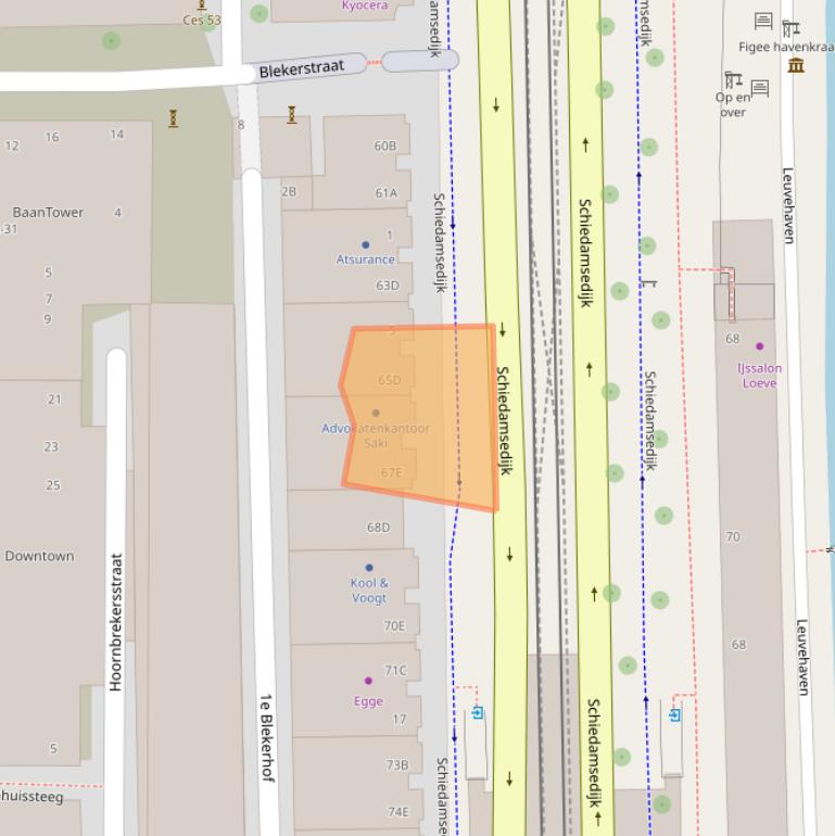 Kaart van postcodegebied 3011EJ.