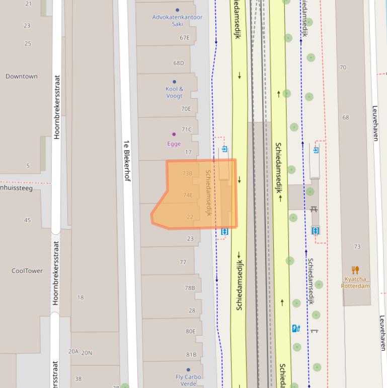 Kaart van postcodegebied 3011EL.