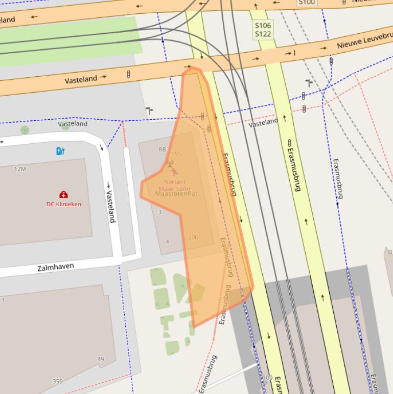 Kaart van postcodegebied 3011EP.