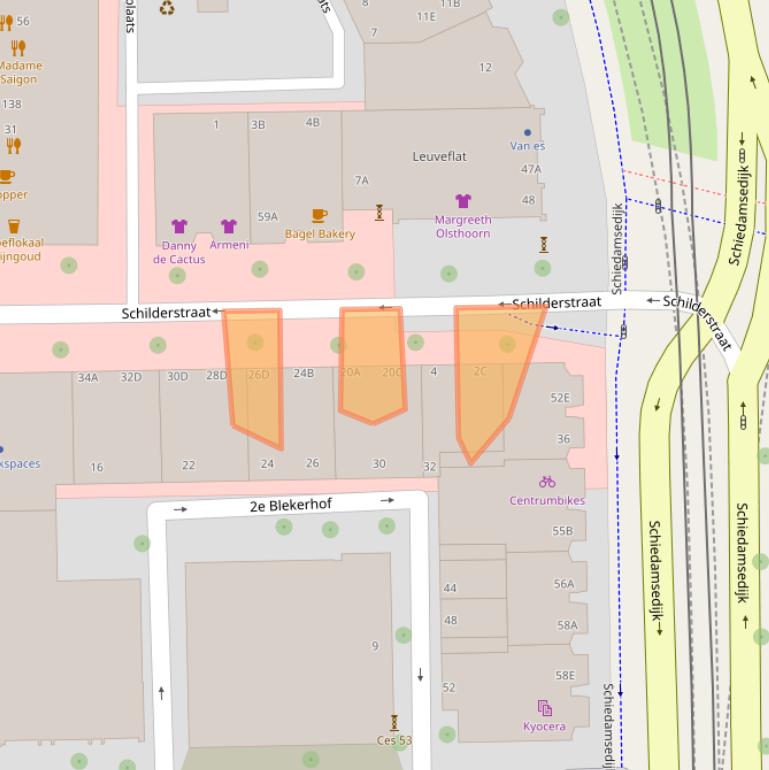 Kaart van postcodegebied 3011ES.
