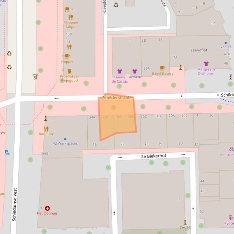 Kaart van postcodegebied 3011ET.