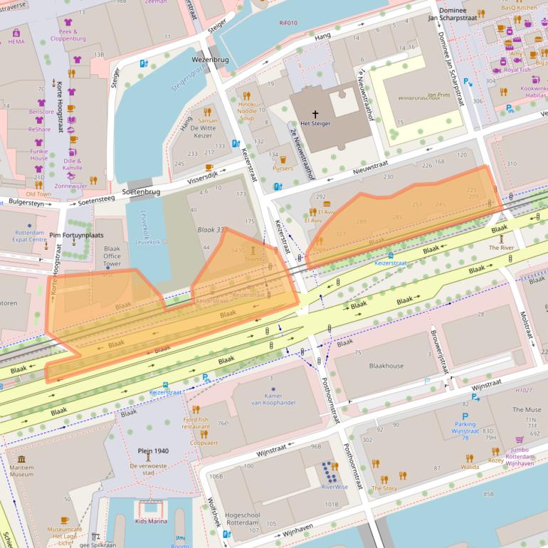 Kaart van postcodegebied 3011GB.