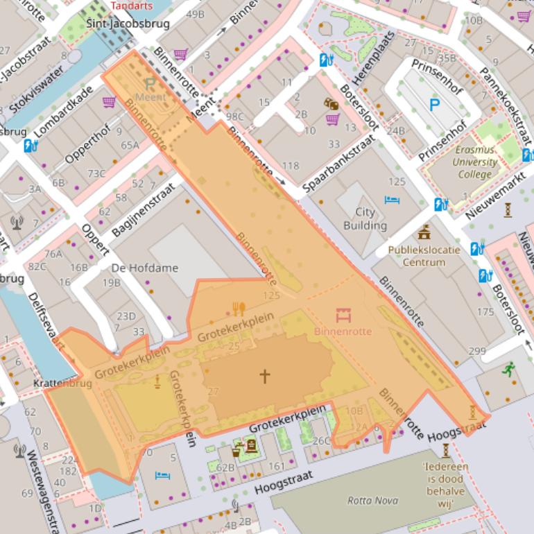 Kaart van postcodegebied 3011GC.