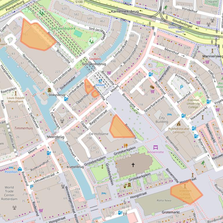 Kaart van postcodegebied 3011HB.