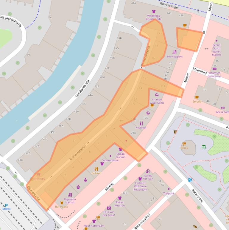 Kaart van postcodegebied 3011HD.