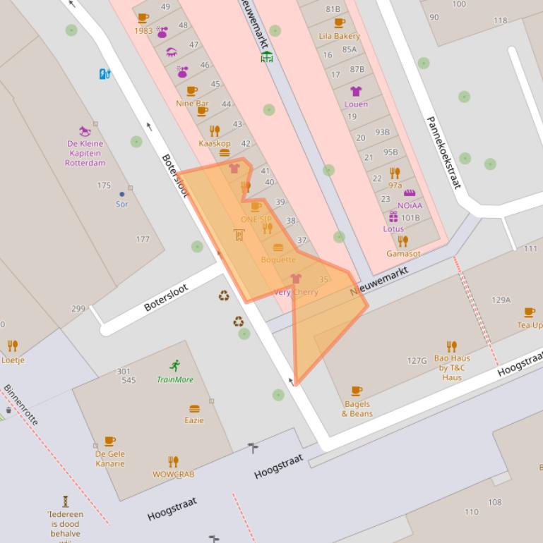 Kaart van postcodegebied 3011HJ.