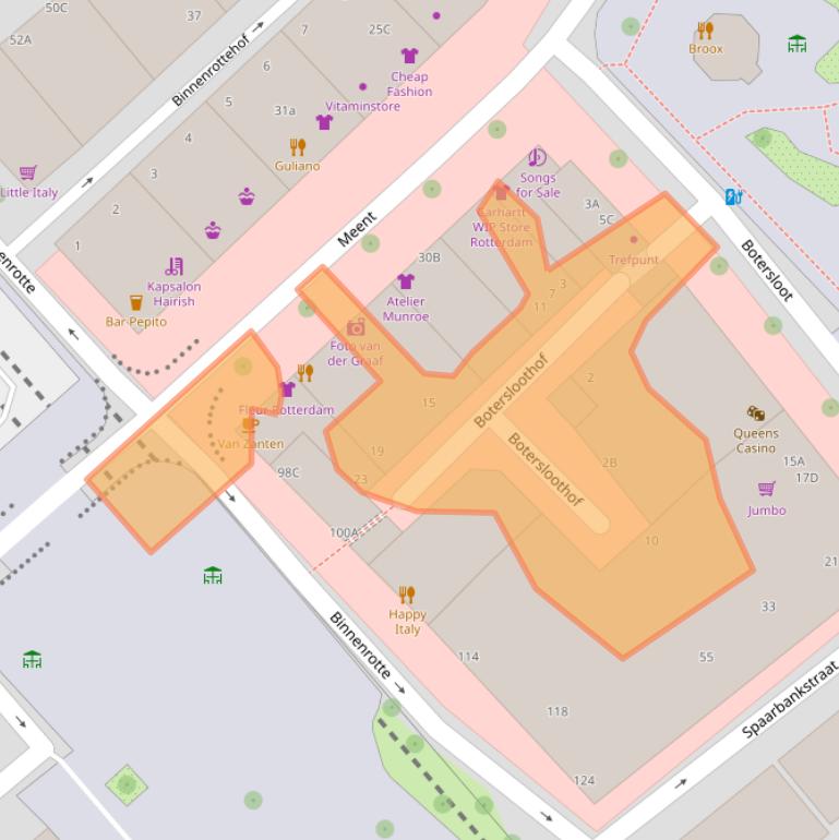 Kaart van postcodegebied 3011HK.