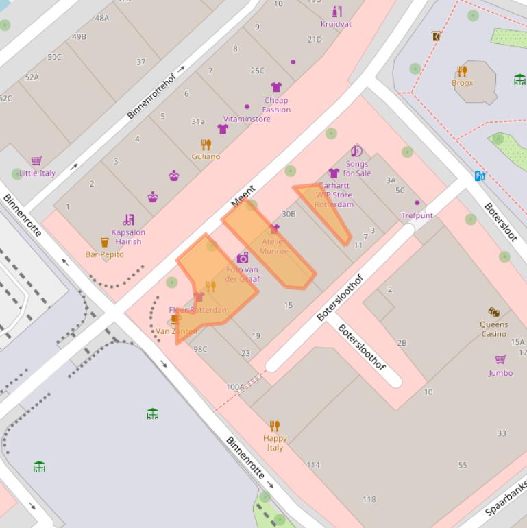 Kaart van postcodegebied 3011JL.