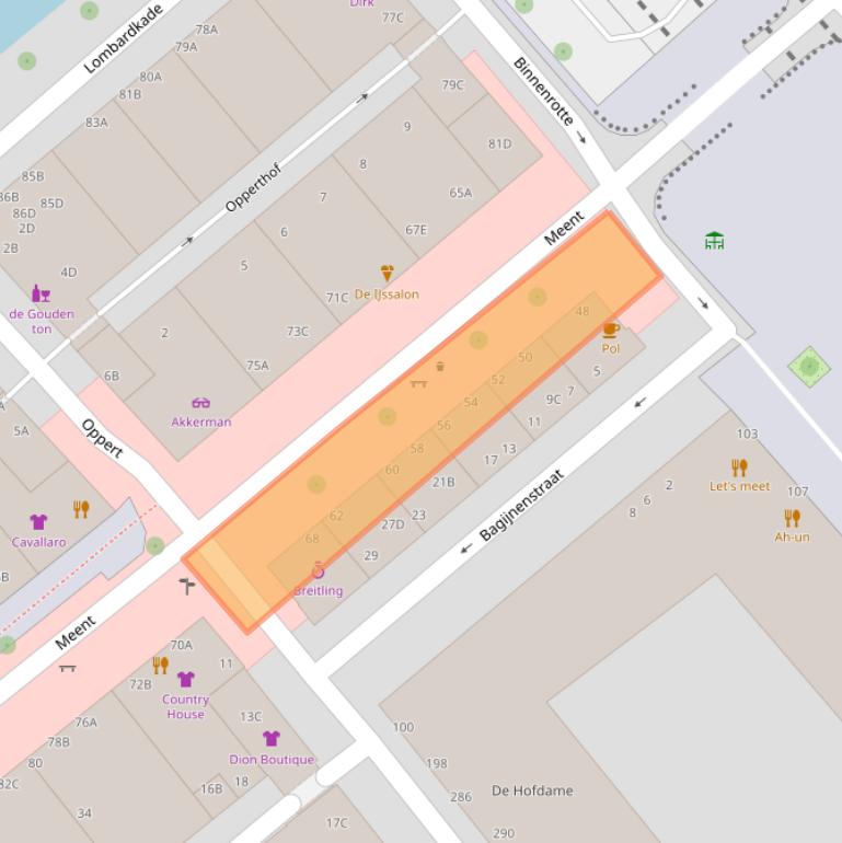 Kaart van postcodegebied 3011JM.