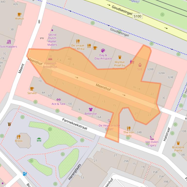 Kaart van postcodegebied 3011JT.