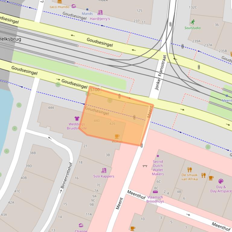 Kaart van postcodegebied 3011KM.