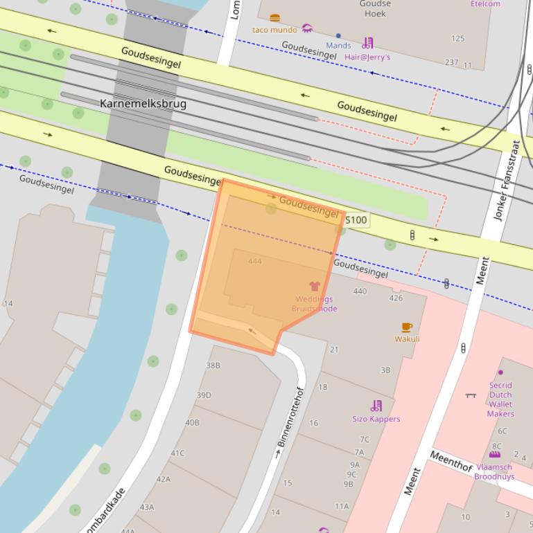 Kaart van postcodegebied 3011KN.