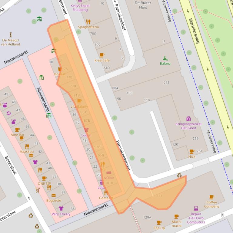 Kaart van postcodegebied 3011LD.