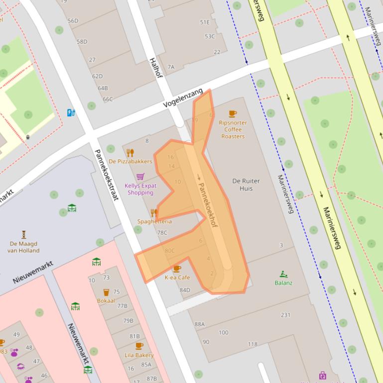 Kaart van postcodegebied 3011LM.