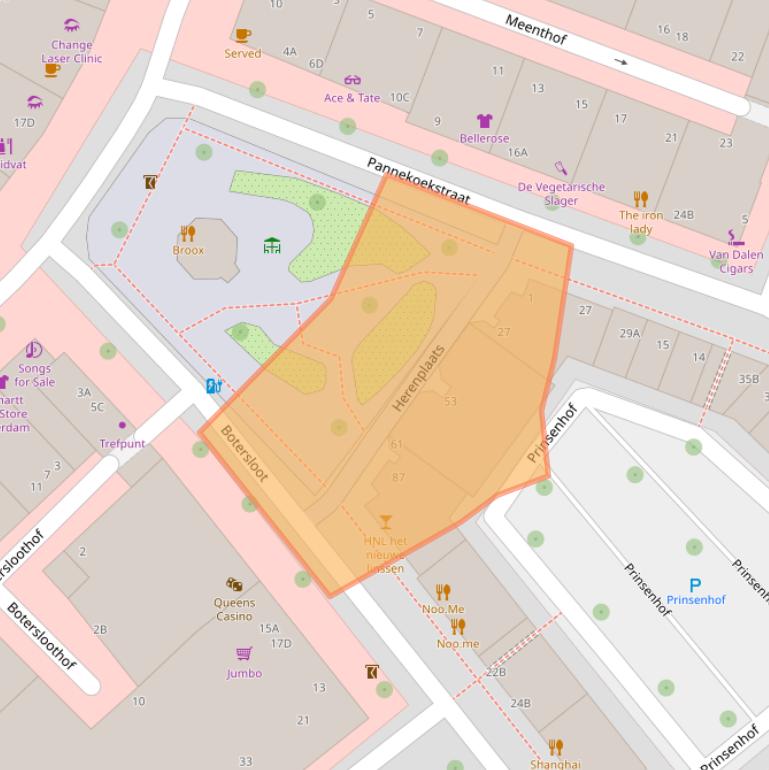 Kaart van postcodegebied 3011LP.