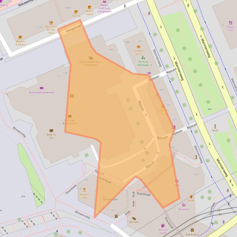 Kaart van postcodegebied 3011MA.