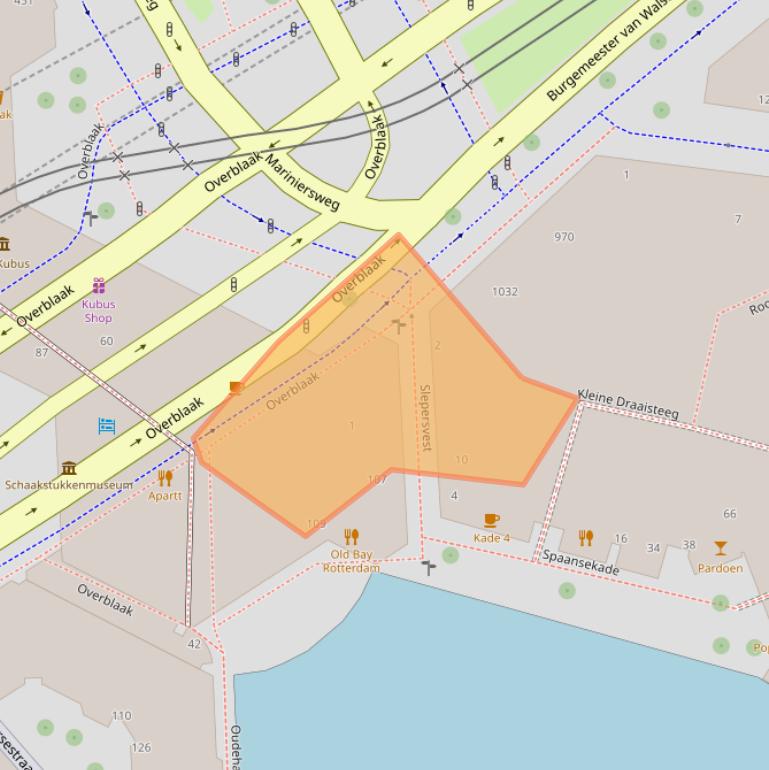 Kaart van postcodegebied 3011MK.