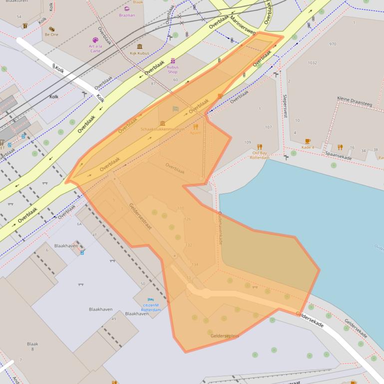 Kaart van postcodegebied 3011MP.