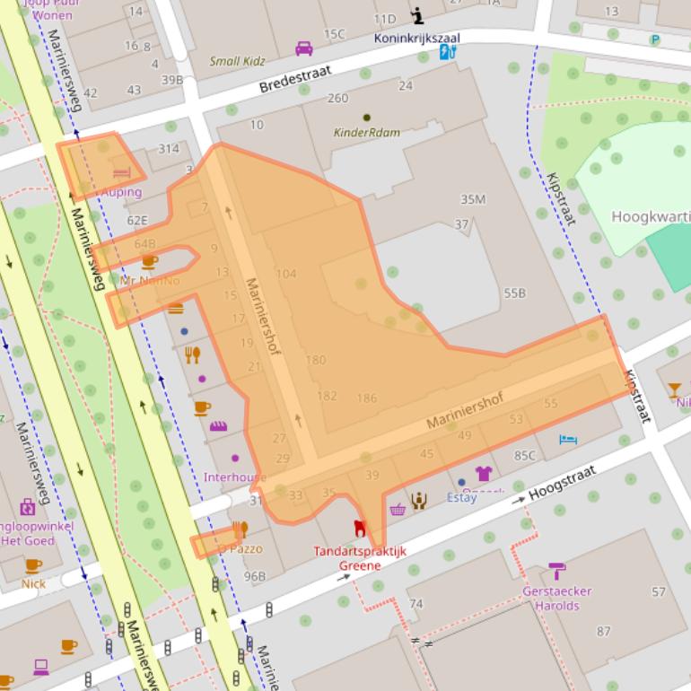 Kaart van postcodegebied 3011NA.