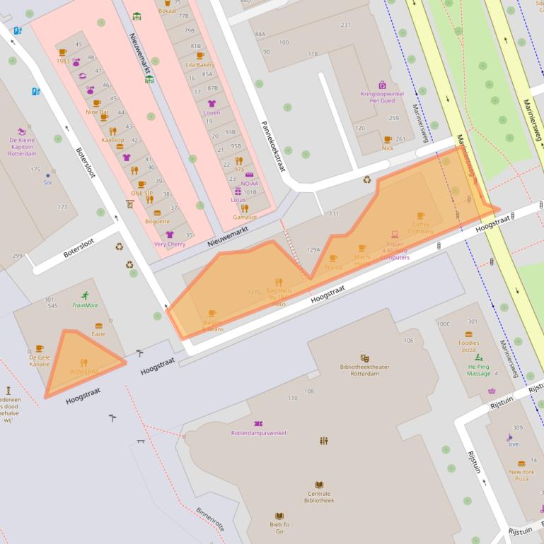 Kaart van postcodegebied 3011PL.
