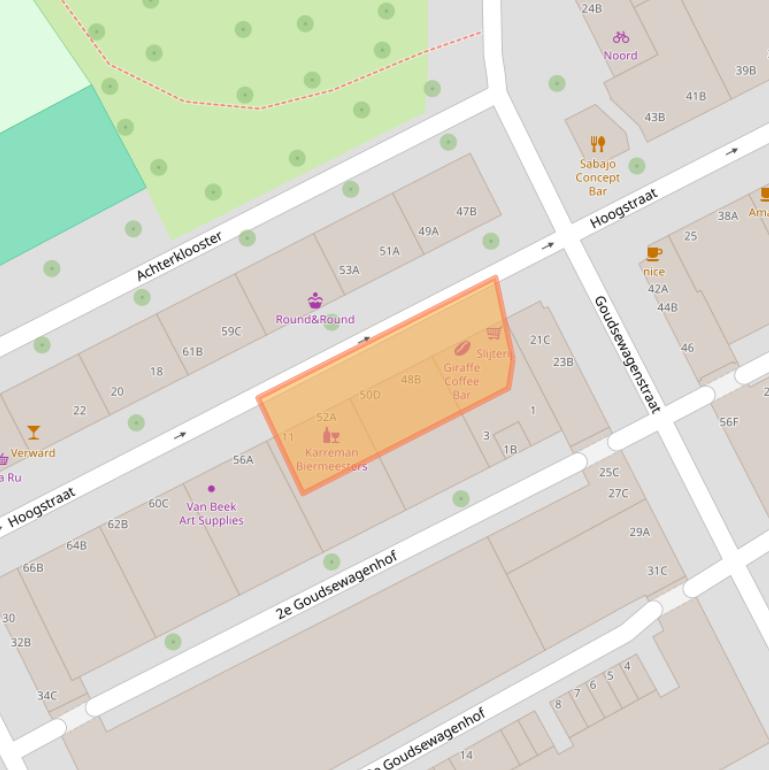 Kaart van postcodegebied 3011PS.