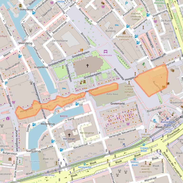 Kaart van postcodegebied 3011PV.