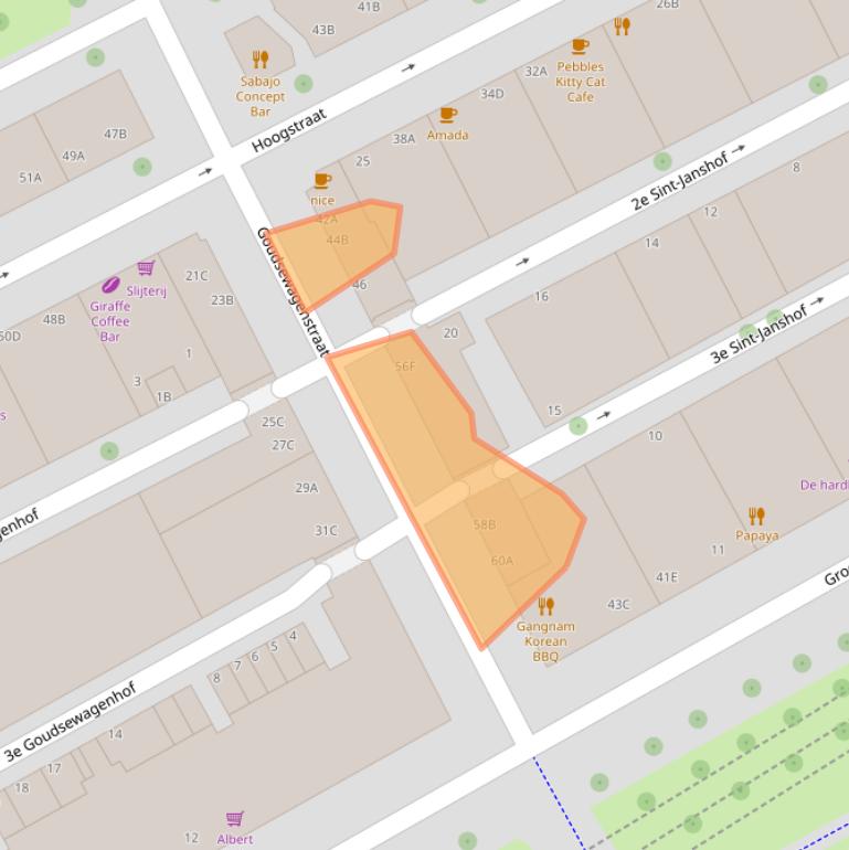 Kaart van postcodegebied 3011RL.