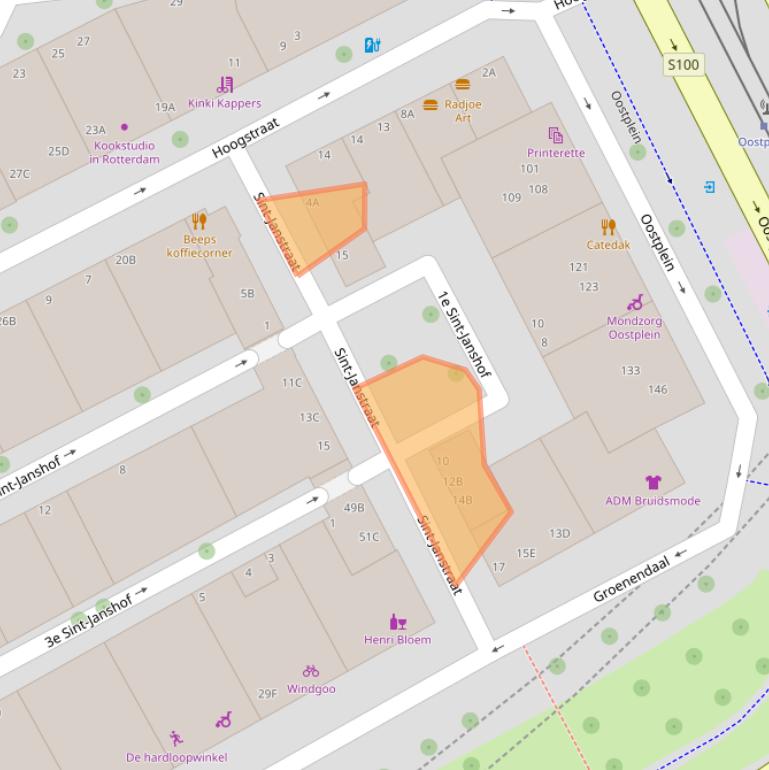 Kaart van postcodegebied 3011SC.