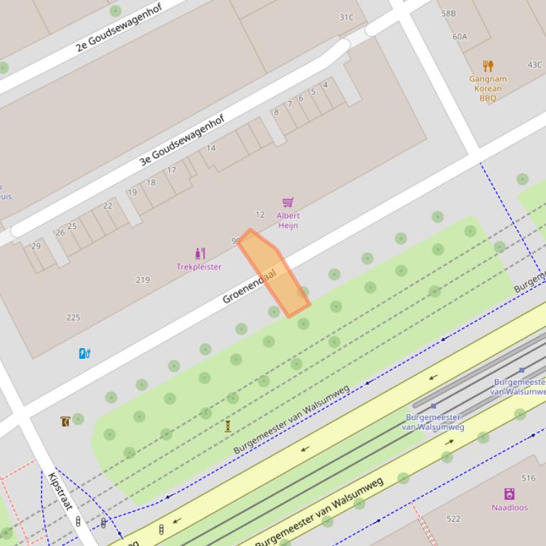 Kaart van postcodegebied 3011SP.