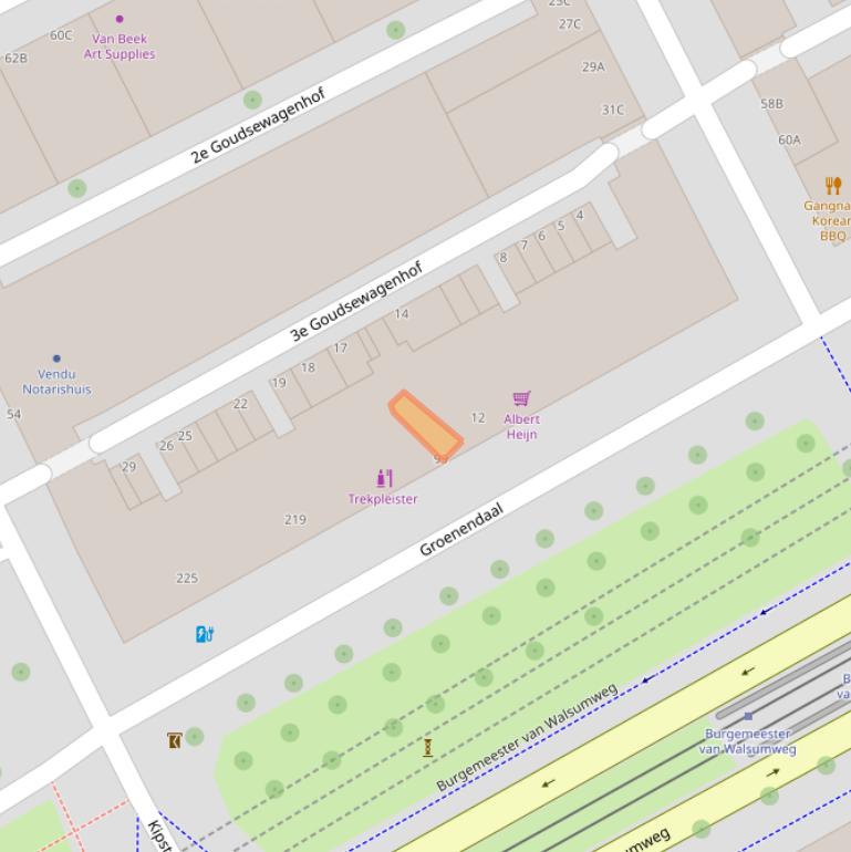 Kaart van postcodegebied 3011SR.