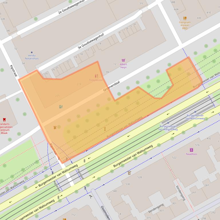 Kaart van postcodegebied 3011ST.