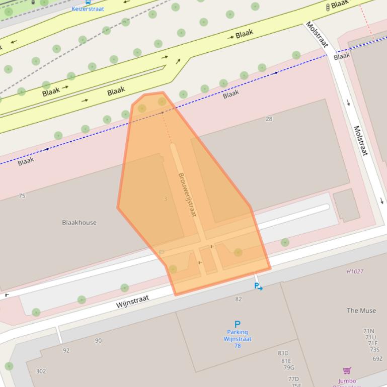 Kaart van postcodegebied 3011TB.