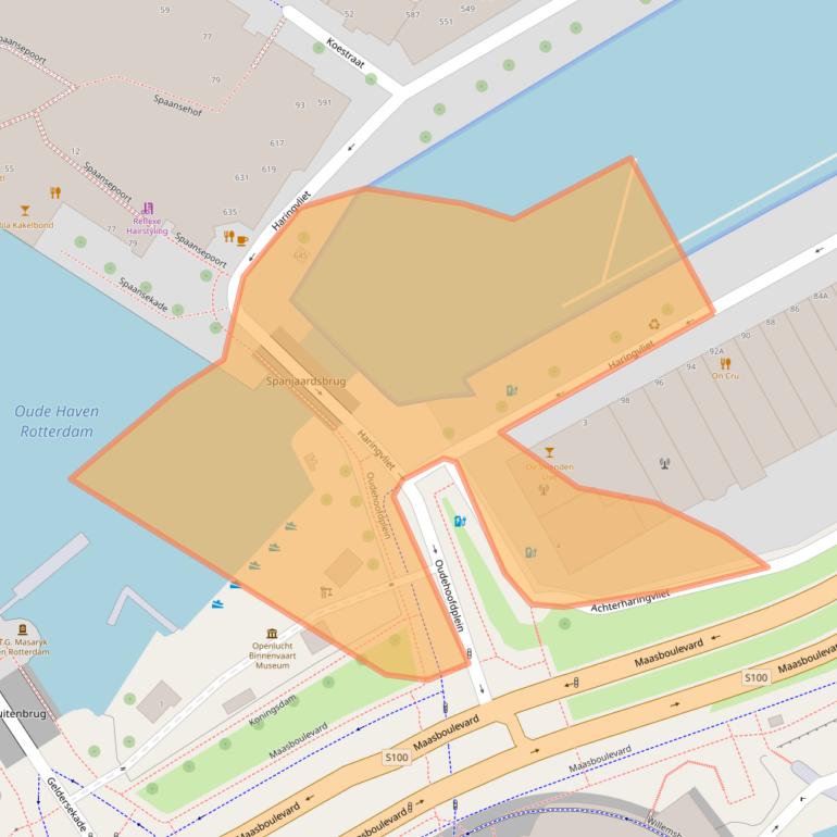 Kaart van postcodegebied 3011TM.