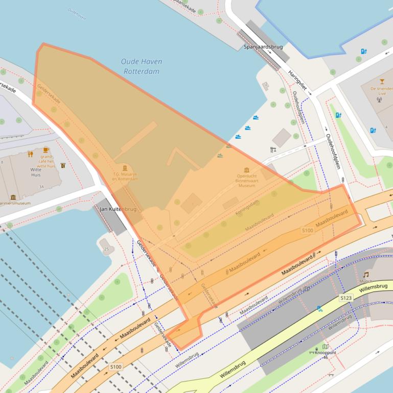 Kaart van postcodegebied 3011TN.