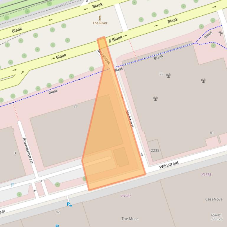 Kaart van postcodegebied 3011TS.