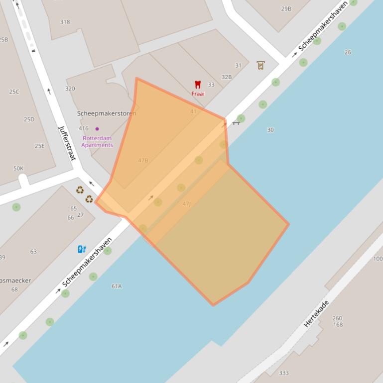 Kaart van postcodegebied 3011VC.