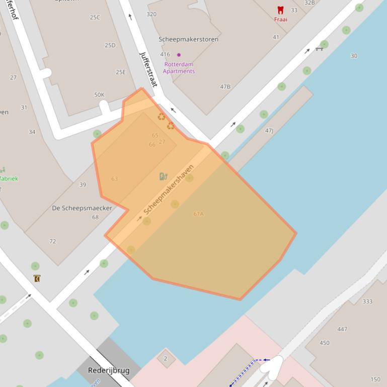 Kaart van postcodegebied 3011VD.