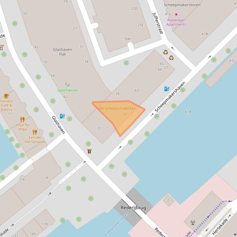 Kaart van postcodegebied 3011VE.