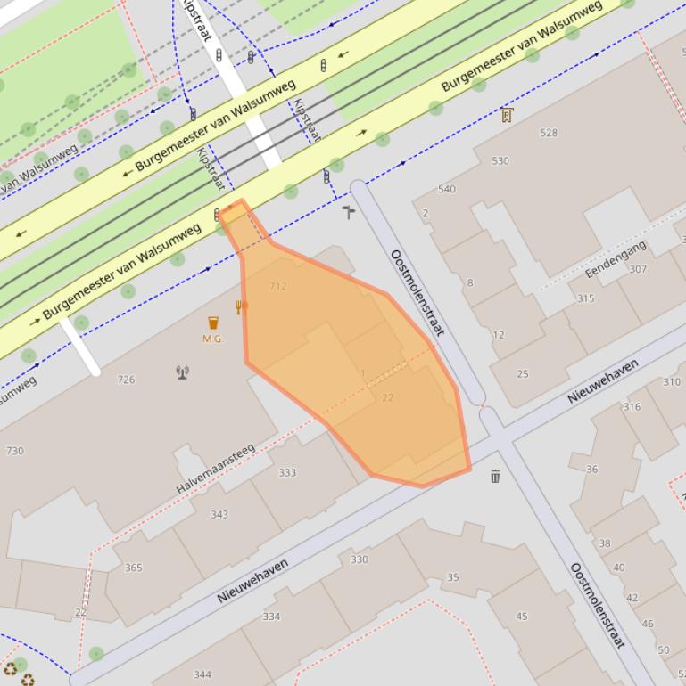 Kaart van postcodegebied 3011VM.