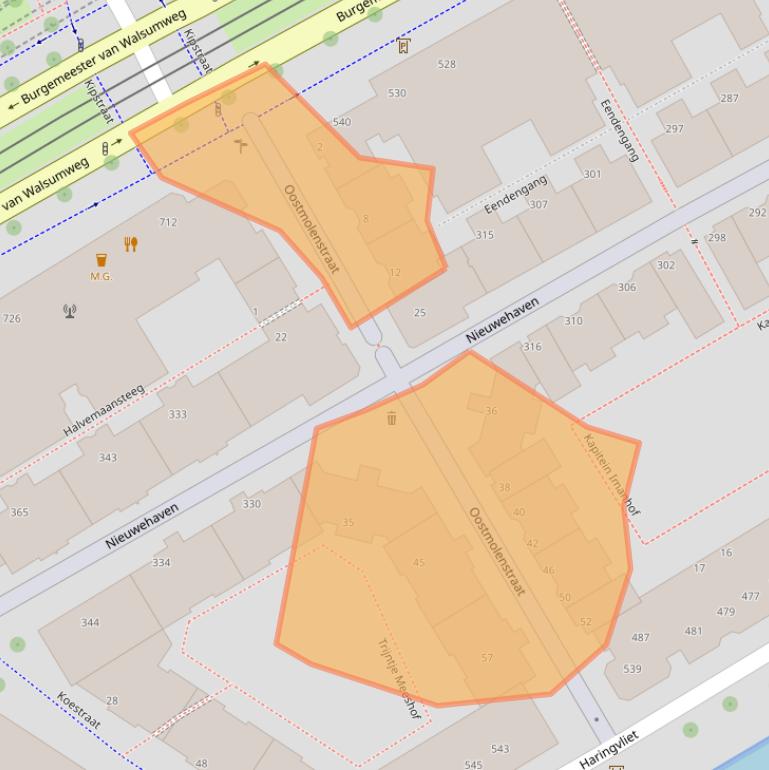 Kaart van postcodegebied 3011VP.