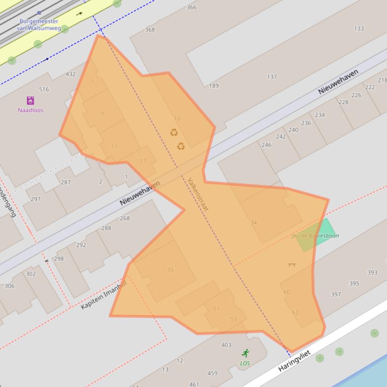 Kaart van postcodegebied 3011VR.