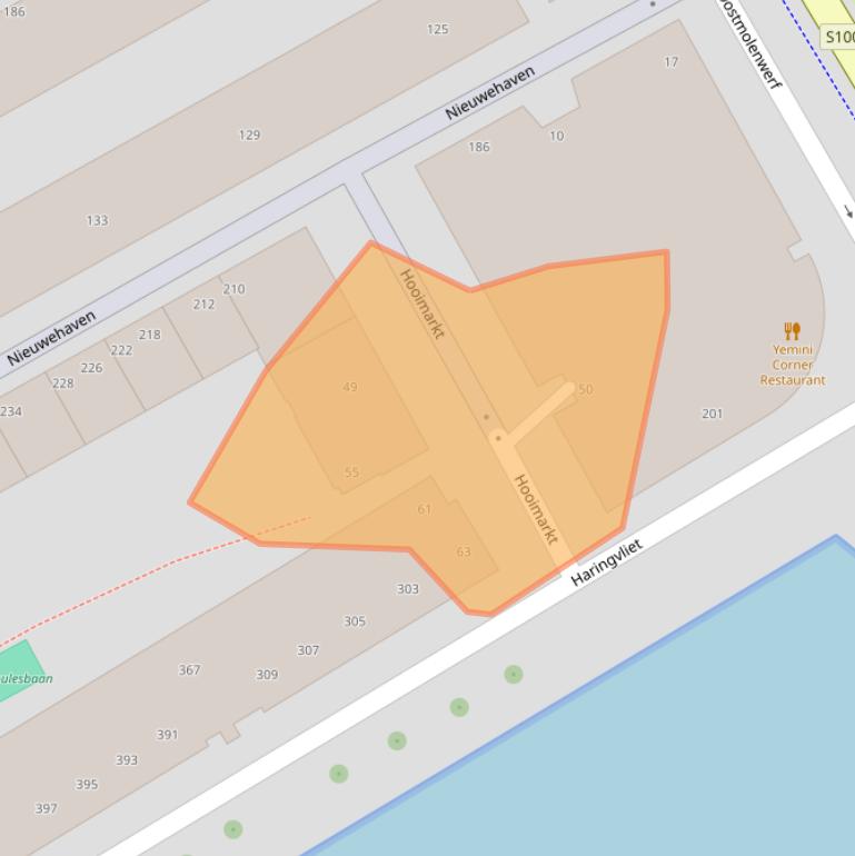 Kaart van postcodegebied 3011VS.