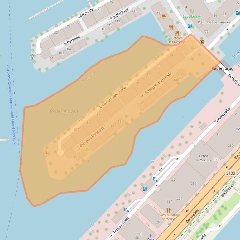 Kaart van postcodegebied 3011VX.