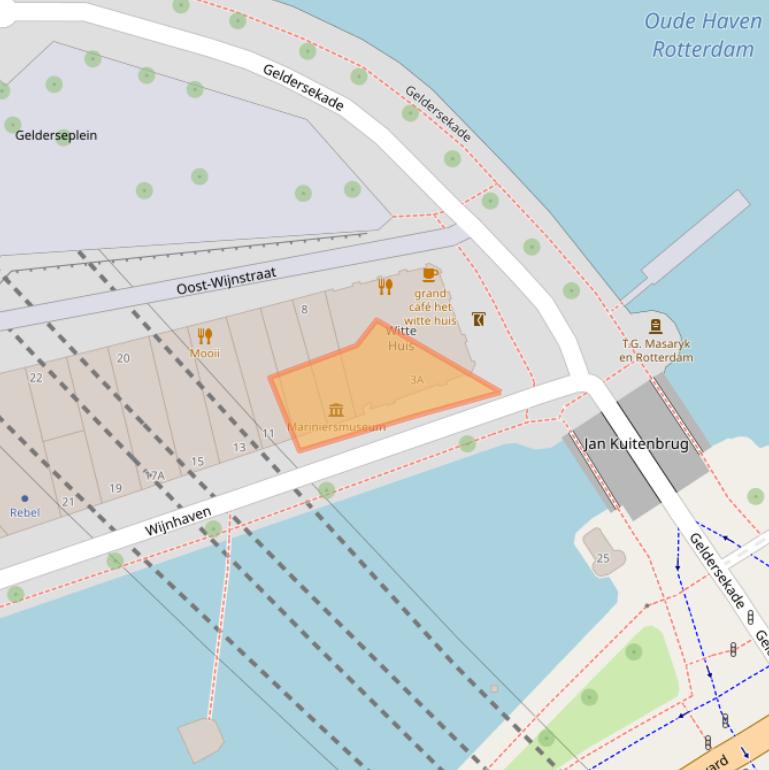 Kaart van postcodegebied 3011WG.