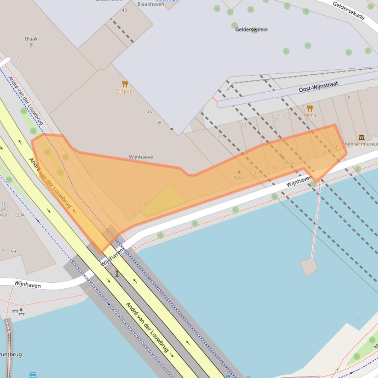 Kaart van postcodegebied 3011WH.