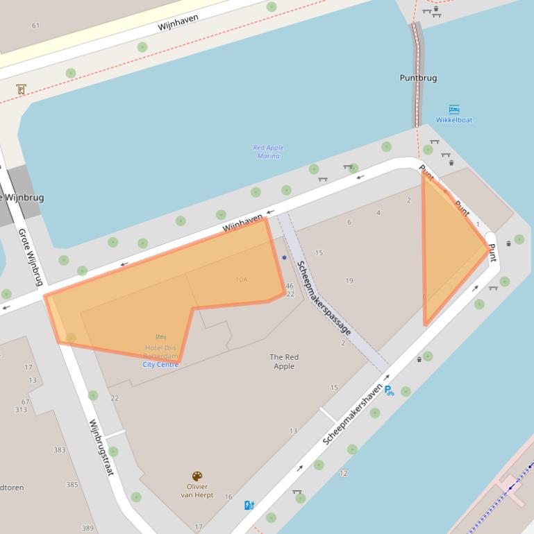 Kaart van postcodegebied 3011WP.