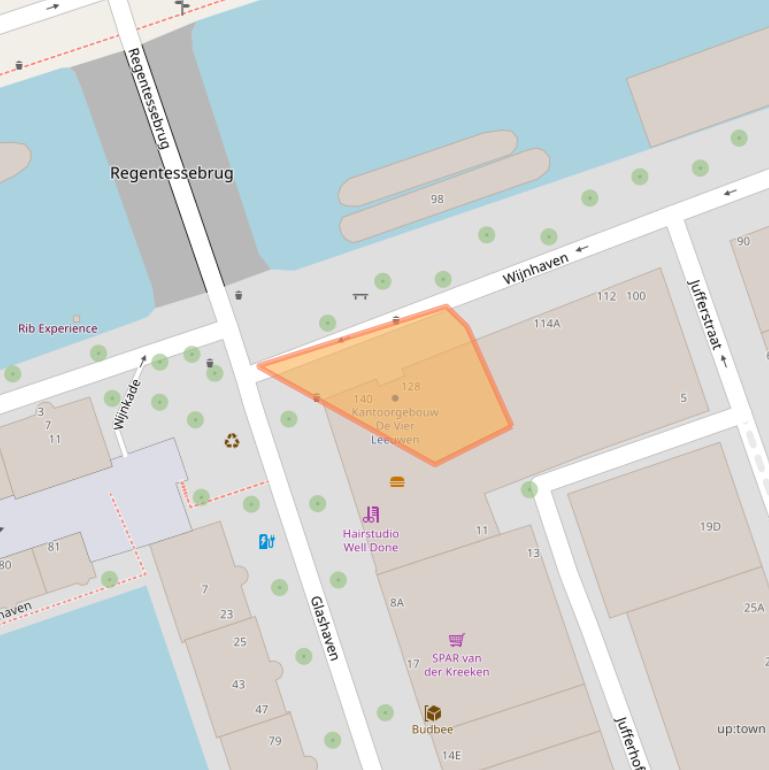 Kaart van postcodegebied 3011WX.