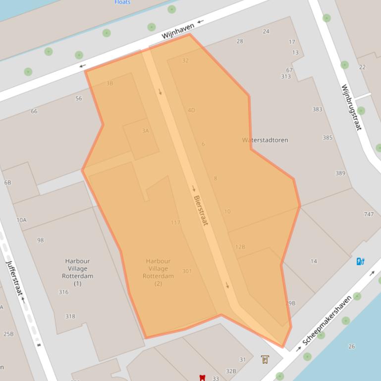 Kaart van postcodegebied 3011XA.