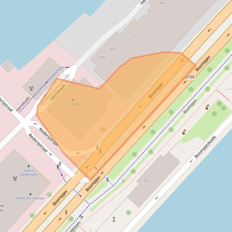 Kaart van postcodegebied 3011XD.